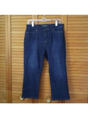 LRL Lauren Jeans Ralph Lauren Classic Mid Calf Denim Jeans Size 6